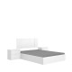 Pack Quarto Cama Sommier Flow Branco