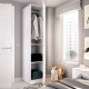 Armadio Emax Bianco Opaco 1 Anta Battente 45 cm - fanmuebles