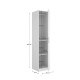 Armadio Emax Bianco Opaco 1 Anta Battente 45 cm - fanmuebles