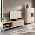 Conjunto Salón Ness 5B Blanco Natural