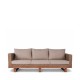 Divano Esterno Patsy Rattan Legno Naturale