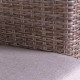 Divano Esterno Patsy Rattan Legno Naturale