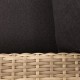 Divano 3 Posti da Esterno Saba Rattan Alluminio 248cm