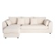 Sofá Chaise Longue Crema 260 x 76 x 146 cm