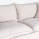 Sofá 3 Plazas Crema 221 x 72 x 103 cm