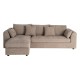 Sofá Chaise Longue Marrón Claro 260 x 76 x 146 cm
