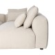 SOFÁ CHAISE LONGUE DERECHA CREMA TEJIDO 307 X 202 X 81 CM