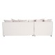 Sofá Chaise Longue Beige 254 x 84 x 158 cm