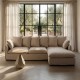 SOFÁ CHAISE LONGUE BEIGE DM-TEJIDO SALÓN 252 X 158 X 84 CM