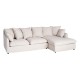 SOFÁ CHAISE LONGUE BEIGE DM-TEJIDO SALÓN 252 X 158 X 84 CM