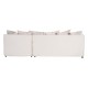 Sofá Chaise Longue Beige 252 x 84 x 158 cm