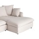 SOFÁ CHAISE LONGUE BEIGE DM-TEJIDO SALÓN 252 X 158 X 84 CM