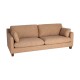 SOFÁ 3 PLAZAS OCRE TEJIDO-MADERA 221 X 90 X 87 CM