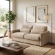 Sofá Taupe 194 x 88 x 104 cm