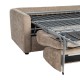 Sofá Taupe 194 x 88 x 104 cm