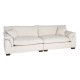 Sofá 4 Plazas Rayas Crema 282 x 71 x 101 cm