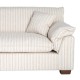 Sofá 4 Plazas Rayas Crema 282 x 71 x 101 cm