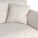 Sofá 4 Plazas Rayas Crema 282 x 71 x 101 cm