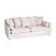 Sofá 3 Plazas Beige 212 x 76 x 104 cm