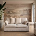 Sofá 2 Plazas Beige 158 x 77 x 102 cm