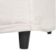 Divano 2 Posti Imbottito Beige Plastica Nero | fanmuebles