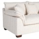 Sofá 2 Plazas Rayas Crema 178 x 71 x 101 cm