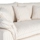 Sofá 2 Plazas Rayas Crema 178 x 71 x 101 cm