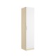 Armario 1 Puerta Batiente Emax Roble Blanco - fanmuebles