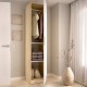 Schrank 1 Drehtür Emax Eiche Weiß - fanmuebles