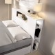 Letto Contenitore Ten Bianco Naturale spedizione gratuita Italia