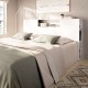 Testiera Letto 150 e 135 Ten Bianco con Ripiani