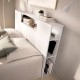 Cabeceira Cama 150 e 135 Ten Branco com Prateleiras