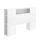 Testiera Letto 150 e 135 Ten Bianco con Ripiani