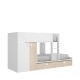 Beliche 2 camas Matt Branco Natural