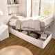 Sommier com pés Round Branco