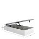 Letto contenitore con piedini Round Bianco