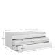 Lit Compact Pema Blanc