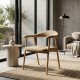 Silla Brazos Beige 57 x 76 x 54 cm