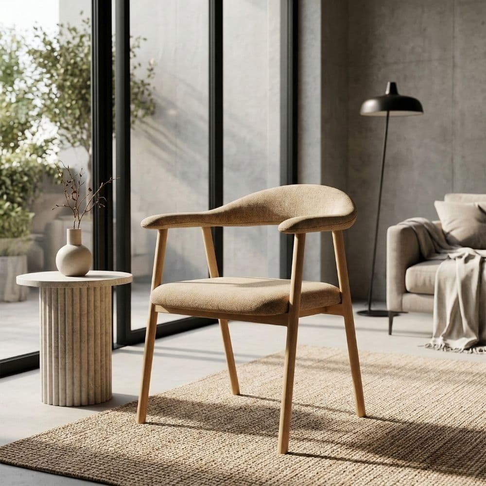 Silla Brazos Beige 57 x 76 x 54 cm