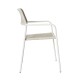Silla Comedor Apilable Milos Blanco Cuerda Gris | fanmuebles