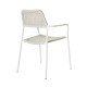 Silla Comedor Apilable Milos Blanco Cuerda Gris | fanmuebles
