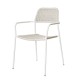 Silla Comedor Apilable Milos Blanco Cuerda Gris | fanmuebles