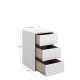 Bloc-tiroirs intérieur 3 tiroirs armoire Blanc