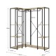 Dressing d'Angle Trok Chêne Noir - fanmuebles