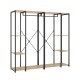 Acheter Dressing Industriel TROK 210cm Chêne et Noir - fanmuebles