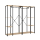 Industrie-Kleiderschrank TROK 210cm Eiche und Schwarz kaufen - fanmuebles