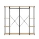 Armoire Ouverte Trok 180cm Chêne Noir - fanmuebles