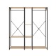 Acheter Dressing Ouvert TROK 150cm Chêne et Noir