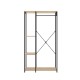Armoire Ouverte Trok 90cm Chêne Noir - fanmuebles