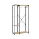Armario Vestidor Trok 90cm Roble Negro - fanmuebles